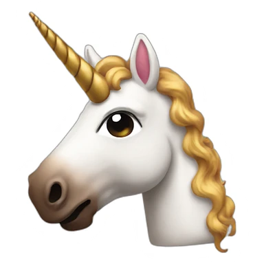 unicorn made of poop sticker