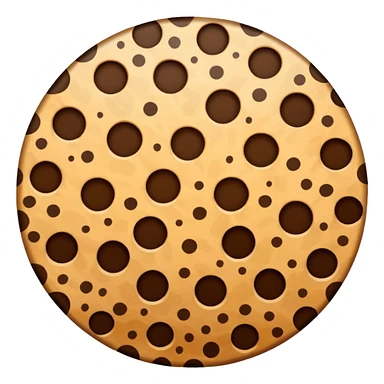 Leopard print circle with hole in the middle sticker
