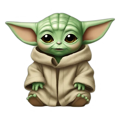baby yoda it's fine meme sticker