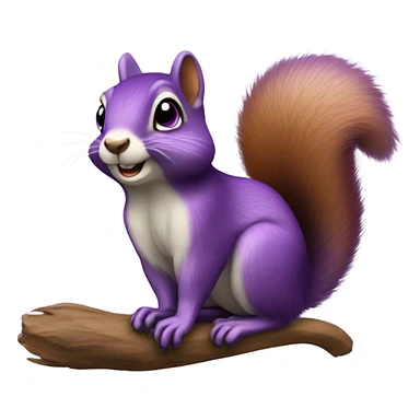 purple squirrel sticker