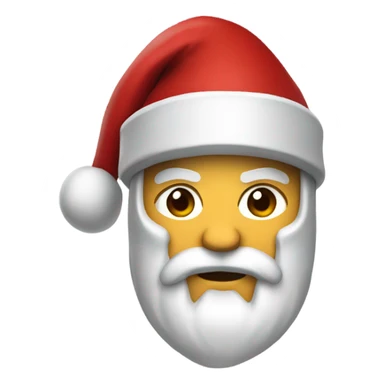 spartan male wearing santa hat sticker