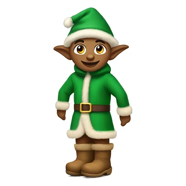 Elf wearing Ugg boots  sticker