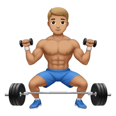 man weighted wrist curl sticker