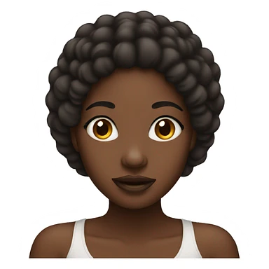 black girl with mole above lip sticker