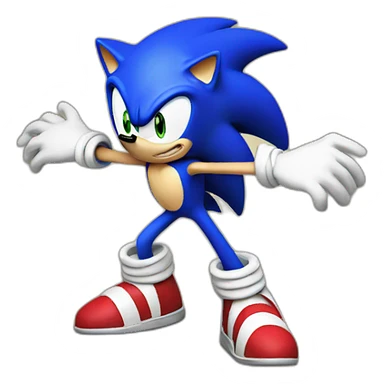 sonic spin sticker