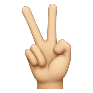 Hand emoji with middle finger folded sticker