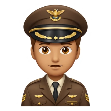 A pilot emoji character carefully inspecting something, as if “looking into it.” sticker