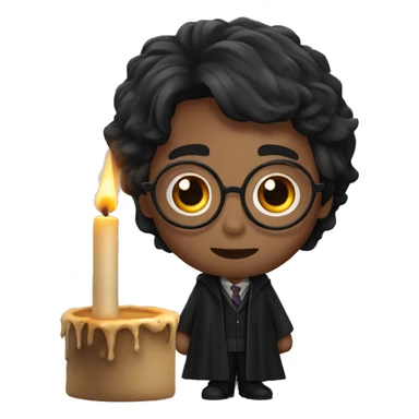 Harry Potter with candle  sticker