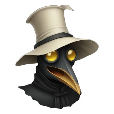 laughing plague doctor sticker
