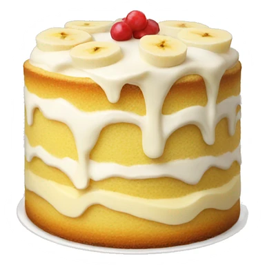 Banana pudding cake sticker