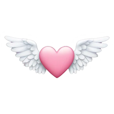 heart with angel wings sticker
