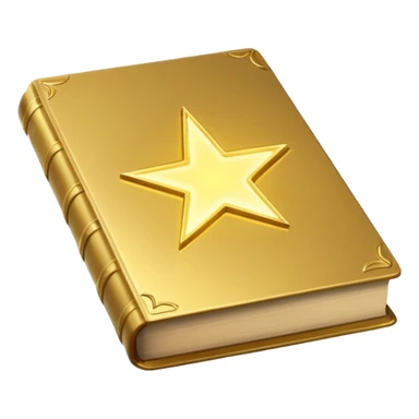 magical glowing book, bright, simple, glowing effect sticker