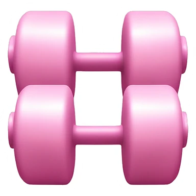 Light pink dumbbells sticker