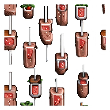 picanha steak on a stick sticker