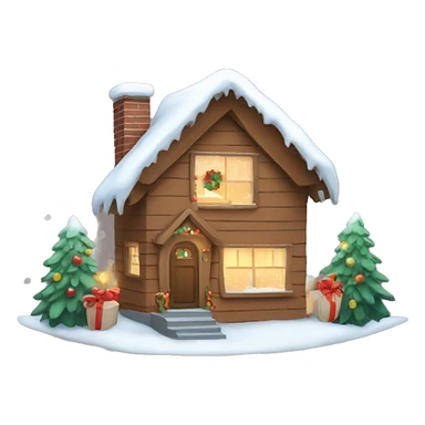 Cute home christmas sticker