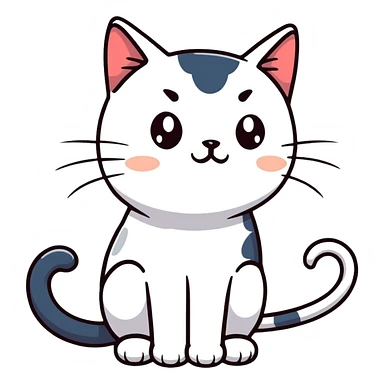 crying cat sticker