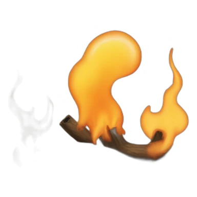 Burning christmas sticker
