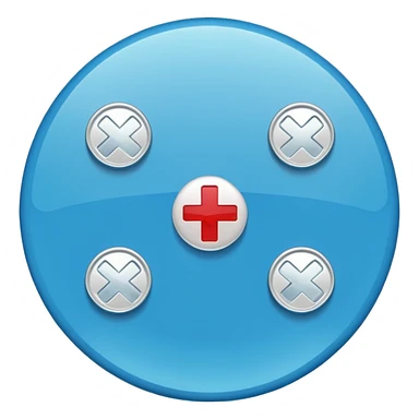 blue tablet drug sticker