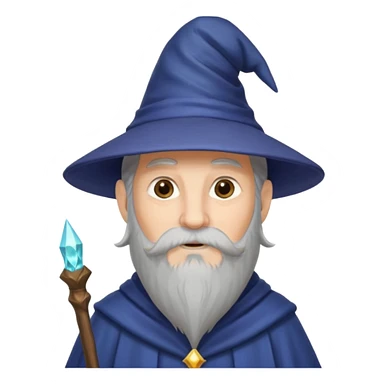 Wizard with magic hat sticker