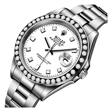 rolex wysadzany cały diamentami sticker