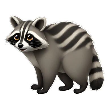 Raccoon with a big butt sticker