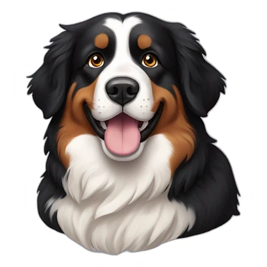 Bernese Mountain Dog Fluffy sticker