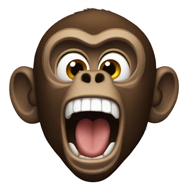 monky scream sticker