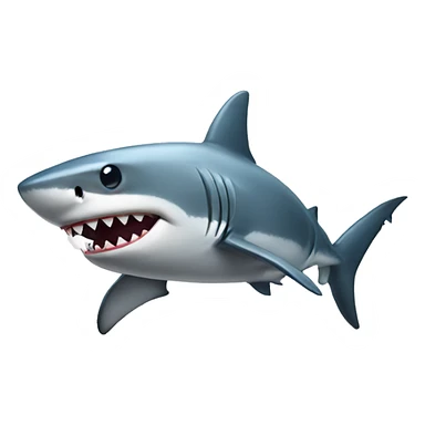 Shark wearing a bow sticker