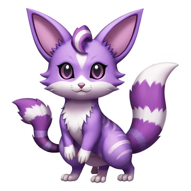 Shiny Furret-Purrloin-Espeon-Hybrid (Full body) sticker