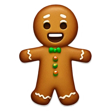 ginger bread man sticker