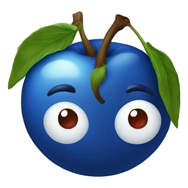 blue cherry sticker