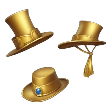 Chat portant une medaille et un chapeau de magicien sticker