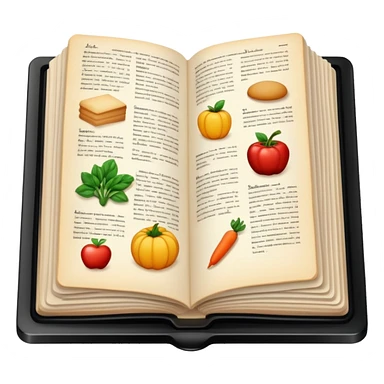 Aesthetic cookbook sticker