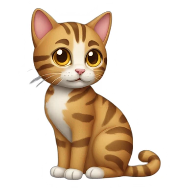 Tabby Cat Full Body sticker