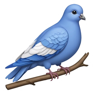golubiro cartoon blue dove sticker