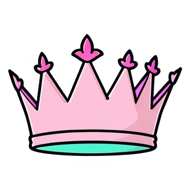 Pink Crown  sticker