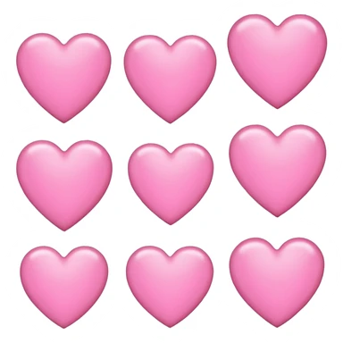 Pink hearts  sticker