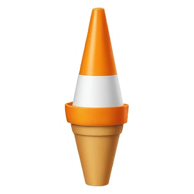 cone + neck + tip  sticker