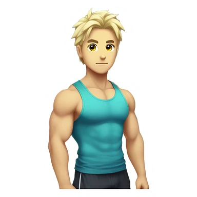 Anime gym cute  sticker