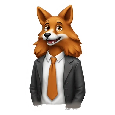 renard étudiant sticker