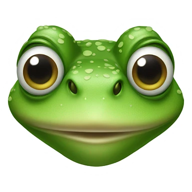 Frog with lips sticker