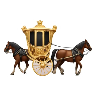 Horse and carriage sticker
