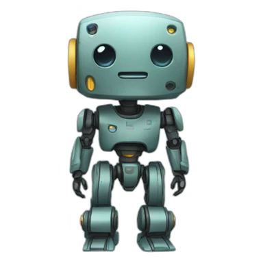 Cute bot sticker