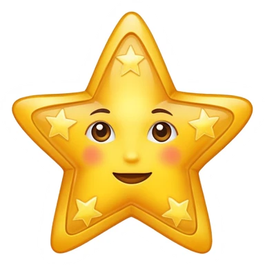 Real star with a body sticker