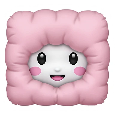 Light pink pillow sticker