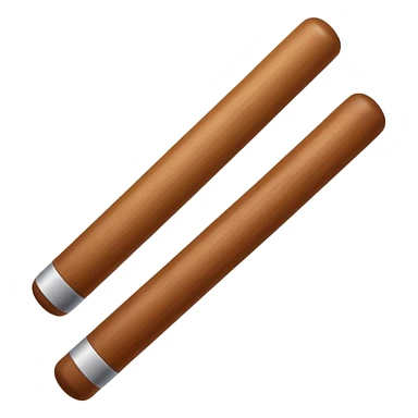wooden stick sticker