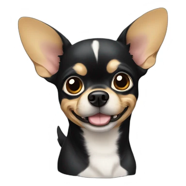 Perrito chihuahua negro sticker