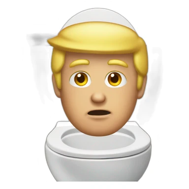 trump in the toilet sticker