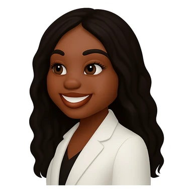 turn the second man in emoji style of the 1st image, match the facial features and match dressing style of the 2nd image, she is wearing white suit side pose sticker