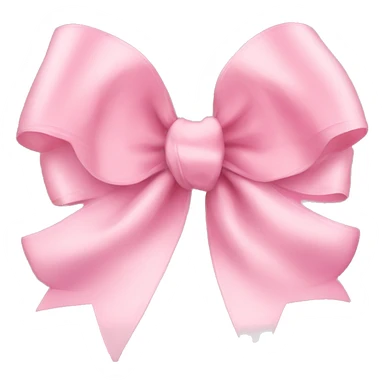 light pink ribbon bow sticker